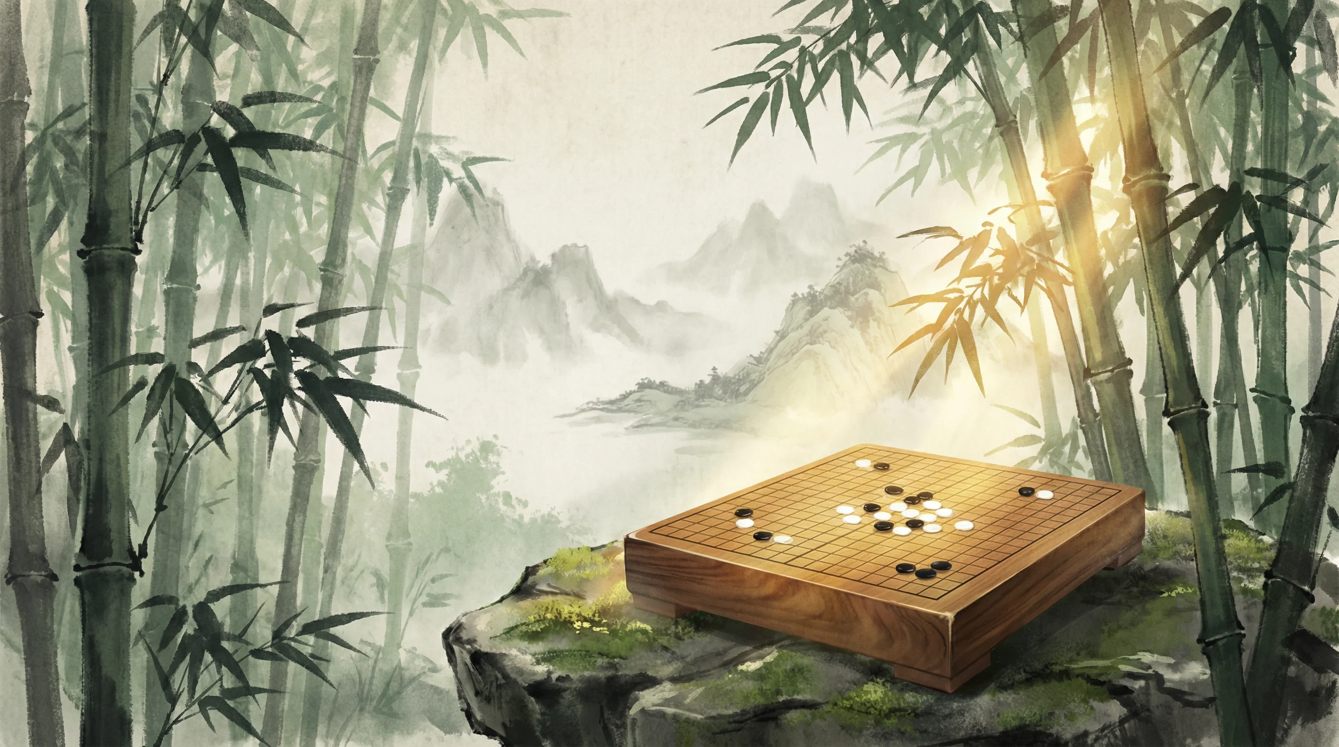 竹林隐士围棋道场 星空棋牌 全景