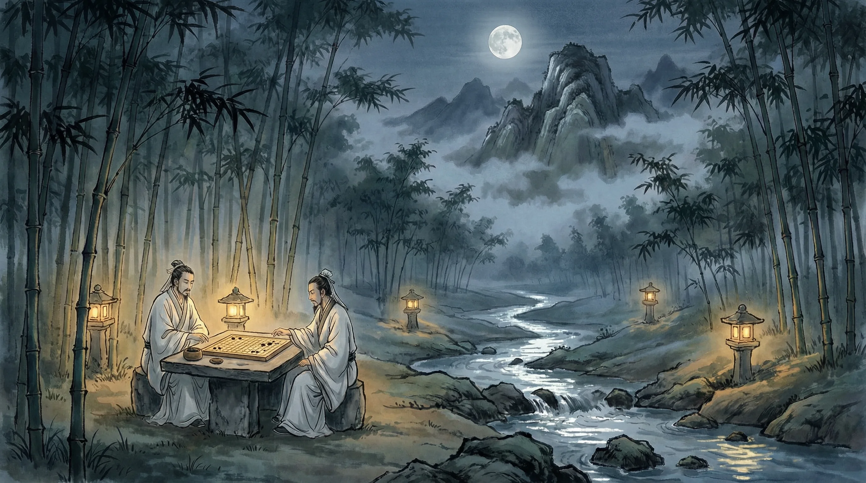 清风对弈 星空棋牌 月赛现场